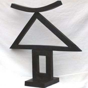 Skulptur mit dem Titel "homage to picasso" von Vasyl, Original-Kunstwerk, Holz