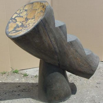 Sculpture intitulée "Jericho trumpet" par Vasyl, Œuvre d'art originale