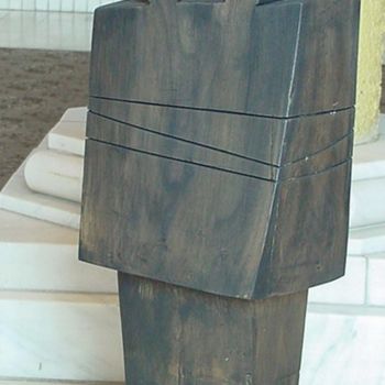 Sculpture titled "twins" by Vasyl, Original Artwork, Wood