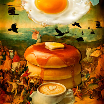 Arte digital titulada "Keep the sunny side…" por Vava Venezia, Obra de arte original, Foto-montaje Montado en Aluminio