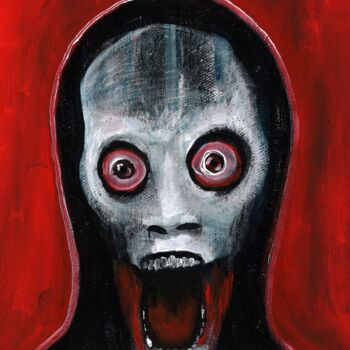 Pintura intitulada "Creepy" por Vaxo Lang, Obras de arte originais, Acrílico