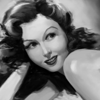 Digital Arts titled "Ann Miller" by Vay, Original Artwork, 2D Digital Work