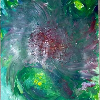 Painting titled "Germination" by Valérie Cadet, Original Artwork, Acrylic