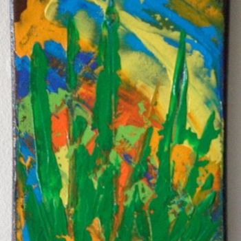 Painting titled "mini grass" by Vcasey, Original Artwork