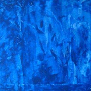 Painting titled "BlueForest" by Vcasey, Original Artwork