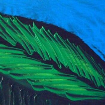 Pintura intitulada "leaf" por Vcasey, Obras de arte originais