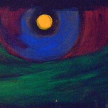 Painting titled "moonscape" by Vcasey, Original Artwork