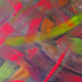 Картина под названием "Pink Merlin" - Vcasey, Подлинное произведение искусства, Масло