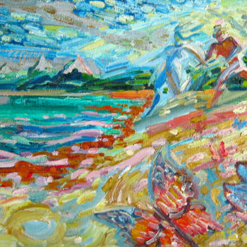 Картина под названием "14 «Утреннее купани…" - Вячеслав Чернецов, Подлинное произведение искусства