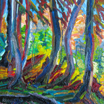 Malerei mit dem Titel "75 «Утро в лесу»  M…" von Viacheslav Chernetsov, Original-Kunstwerk