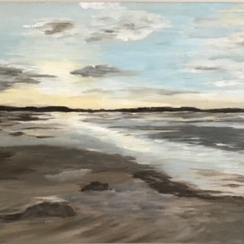 Peinture intitulée "Baie de Somme" par Valerie Sandrin, Œuvre d'art originale, Huile