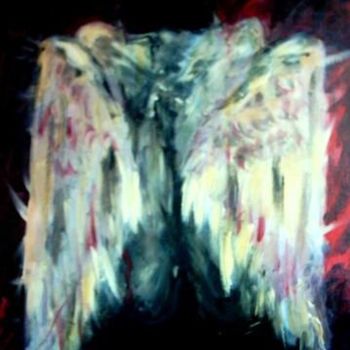 Peinture intitulée "Ange déchu 3" par Vdrey, Œuvre d'art originale, Huile