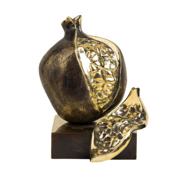 Escultura titulada "Pomegranate Bronze…" por Veaceslav Jiglitski, Obra de arte original, Bronce