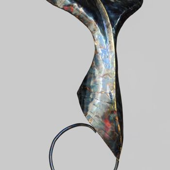 Sculpture titled "caudalsea" by Veca, Original Artwork, Metals
