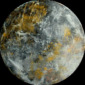 Painting titled "333. Black moon pai…" by Veera Zukova, Original Artwork, Acrylic