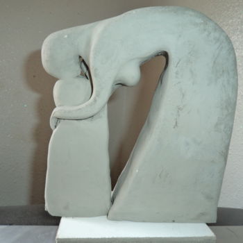 Sculpture titled "Maternité" by Vegetokine, Original Artwork, Ceramics
