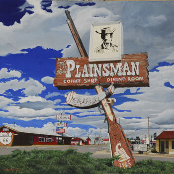 Peinture intitulée "Dream on Route 66 #1" par Sergio Veglio, Œuvre d'art originale, Acrylique