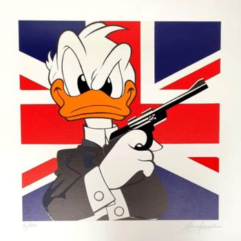 Estampas & grabados titulada "Donald Jack" por Sergio Veglio, Obra de arte original, Serigrafía