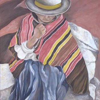 Painting titled "Time for Rest" by Claudia Velasco, Original Artwork