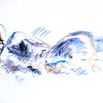 "Resting woman" başlıklı Tablo Velemir Pankratov tarafından, Orijinal sanat, Petrol