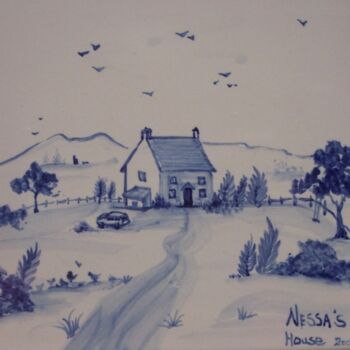 绘画 标题为“Nessa's house” 由Venessa Lagrand, 原创艺术品, 油