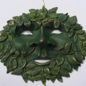 "Green Man Tree Face…" başlıklı Artcraft Venessa Lagrand tarafından, Orijinal sanat