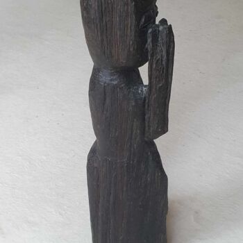 Skulptur mit dem Titel "Bathseba" von Vera Boldt, Original-Kunstwerk, Holz