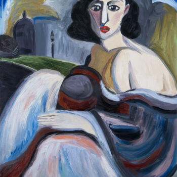Malerei mit dem Titel "Venus" von Vera Gvildis, Original-Kunstwerk, Öl