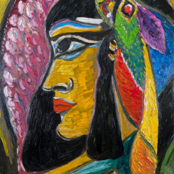 Peinture intitulée "Cleopatra" par Vera Gvildis, Œuvre d'art originale, Huile