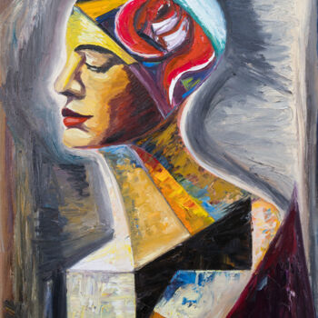 Картина под названием "Self control" - Вера Гвильдис, Подлинное произведение искусства, Масло