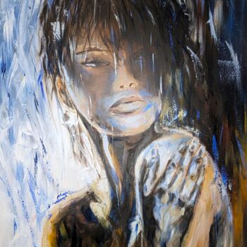 Картина под названием "Cold Glance" - Vera Saiko, Подлинное произведение искусства, Масло