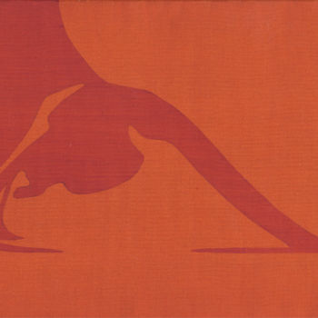 Painting titled "9 - Yoga posture Ur…" by Vera Soares Branco, Original Artwork, Acrylic