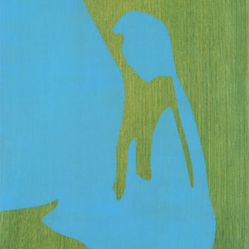 Painting titled "4 - Yoga posture ut…" by Vera Soares Branco, Original Artwork, Acrylic