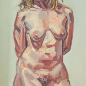 Nude lifepainting, front