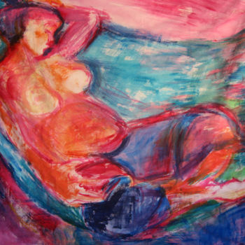 Pintura titulada "Pensées 2" por Vera Di Bianca, Obra de arte original, Acrílico