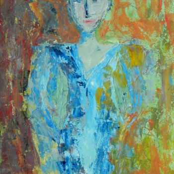 Painting titled "Resgate do Olhar II" by Vera Itajaí, Original Artwork, Oil