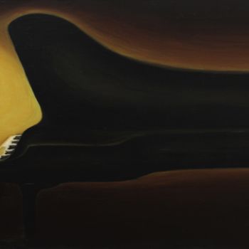Картина под названием "The sound of a gran…" - Vera Komarova, Подлинное произведение искусства, Масло