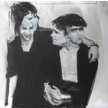 Malerei mit dem Titel ""Mariage talk"" von Vera Lagutenkova, Original-Kunstwerk