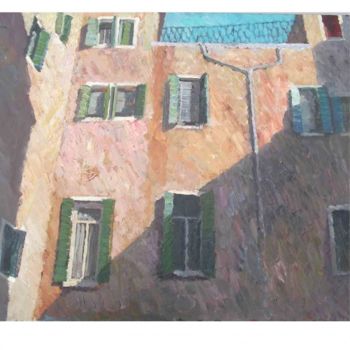 Pintura intitulada "Italian windows" por Vera Lagutenkova, Obras de arte originais