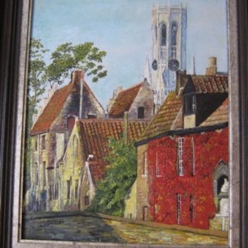 Peinture intitulée "Bruges" par Jean Pierre Verdier, Œuvre d'art originale
