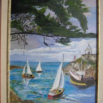 Ζωγραφική με τίτλο "bord de mer" από Jean Pierre Verdier, Αυθεντικά έργα τέχνης