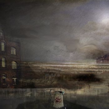 Digitale Kunst mit dem Titel "Industrial landscape" von Verena Flick, Original-Kunstwerk