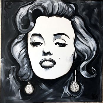 Painting titled "Maryline" by Verm, Original Artwork, Acrylic