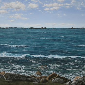 Painting titled ""View of the Wester…" by Vernon W Jones, Original Artwork, Oil