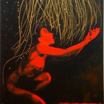 Pintura titulada "Filaments N°10" por Vero Becker, Obra de arte original, Acrílico Montado en Bastidor de camilla de madera