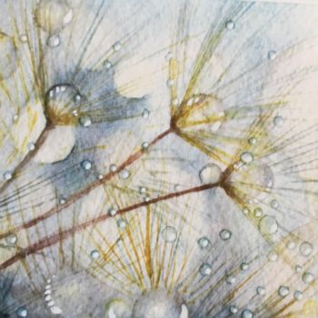 Painting titled "Miel de pluie" by Victoria, Original Artwork, Watercolor