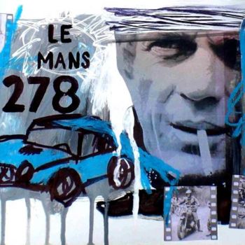 Malerei mit dem Titel "LE MANS ( hommage à…" von Vero Cristalli, Original-Kunstwerk