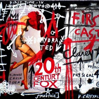 Peinture intitulée "FIRST CAST IN HOLLY…" par Vero Cristalli, Œuvre d'art originale