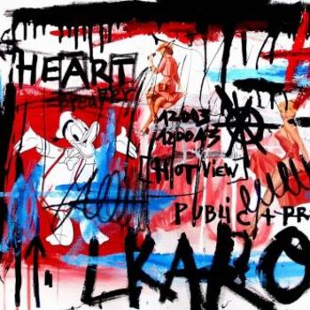 Peinture intitulée "HEART BREAKER" par Vero Cristalli, Œuvre d'art originale, Huile
