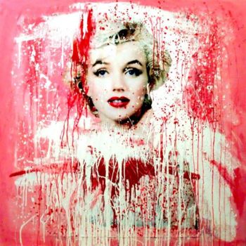 Peinture intitulée "Pink dragée Norma" par Vero Cristalli, Œuvre d'art originale